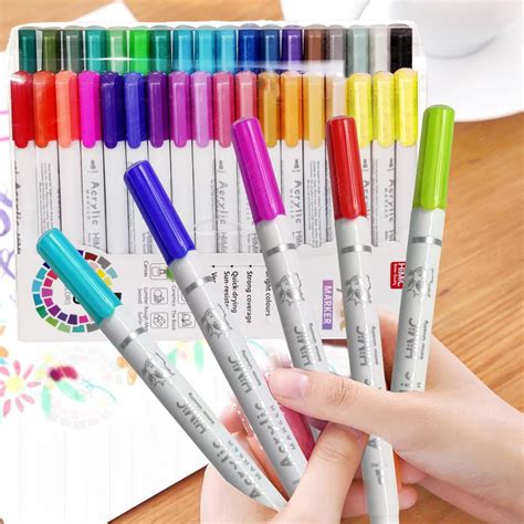 AM0617 Acrylic Marker 18 Colour – Amd-Deodap