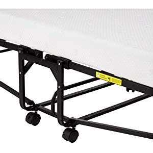 Amazon Basics Premium Rollaway Single Folding Steel Bed with 4 Inch ...
