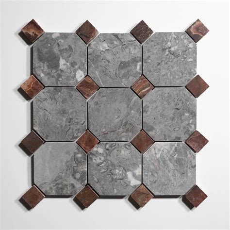 Sage Gray Marble Tile | Premium Sage Gray Octagon Tiles in USA ...
