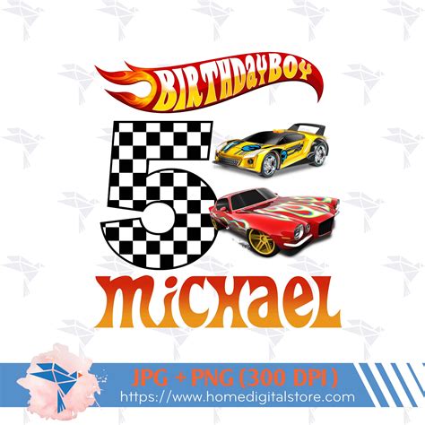 Happy Birthday Hot Wheels Font Personalised Party Stickers Hot