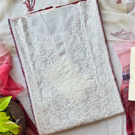 BHAVYA- Pure Cotton Red With Embroidered Yoke Suit – Sanskruti