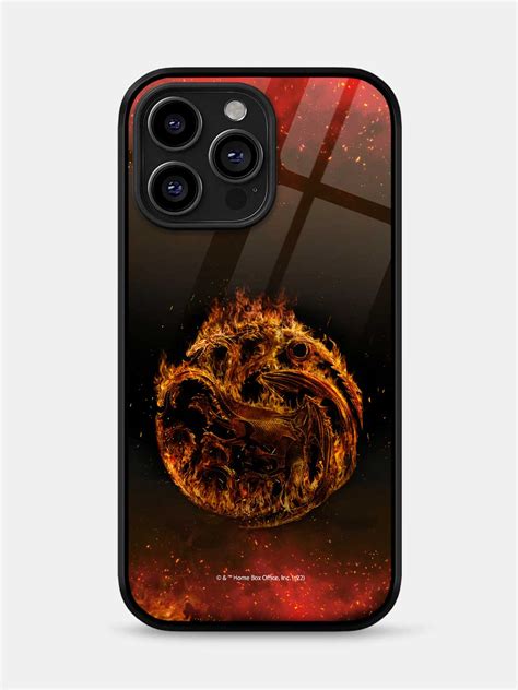 Targaryen Sigil Fire - iPhone 15 Pro Glass Cover - Buy Online in India ...