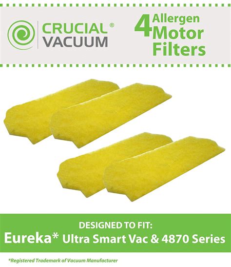 4 Eureka Ultra Smart Vac The Boss Vacuum Motor Filters, Compare to Part ...