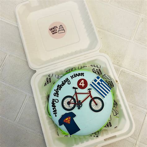 Cycling Theme Bento Cake – Bento Cakes Noida