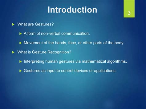 Gesture Recognition Technology-Seminar PPT | PPTX