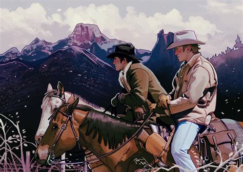 jack twist and ennis del mar (brokeback mountain) drawn by noahdeaart | Danbooru