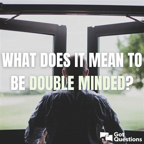 What does it mean to be double-minded? | GotQuestions.org