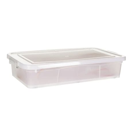 NOW & ZEN 45 Litre Large Plastic Container Multipurpose Stackable Under ...
