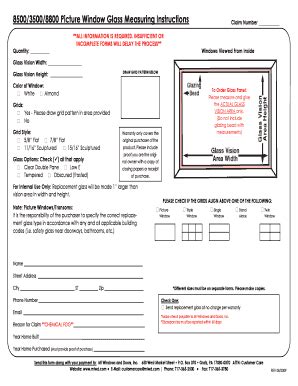 Image result for Replacement Window Measurement Ordering Form Template