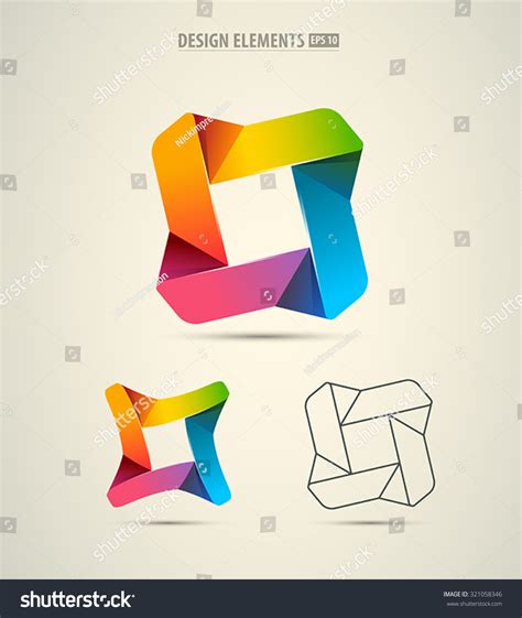Origami Design Elements Vector Stock Vector Origami Vector Vector Art
