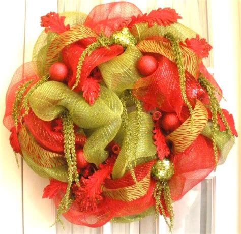 Square Deco Mesh Wreath 的图像结果