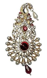 Buy Raadhe creation Green.Maroon Bead and Golden Metal Finish Classy ...