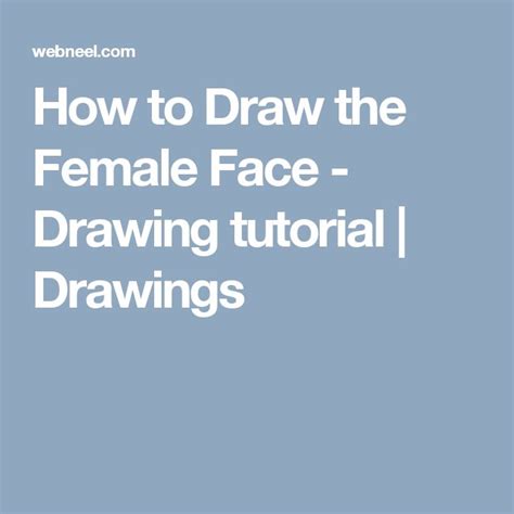 Image result for Drawing Female Face Tutorial