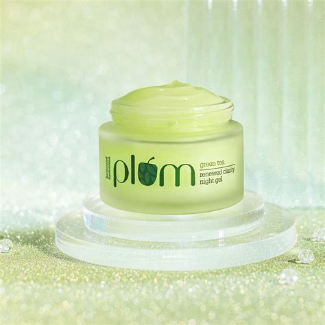 Plum Green Tea Renewed Clarity Night Gel Cream for Oily Skin, 50ml x 2 ...