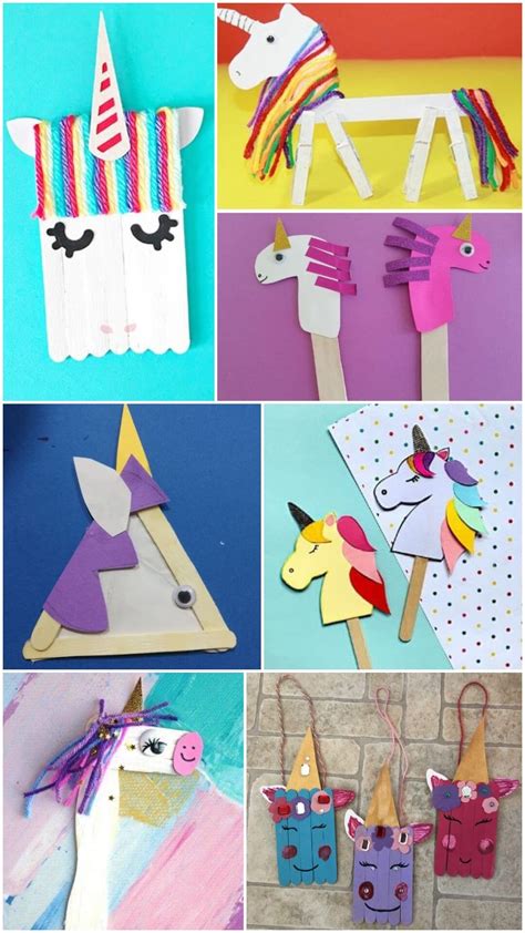 Easy Unicorn Popsicle Sticks Crafts For Kids - Kids Art & Craft