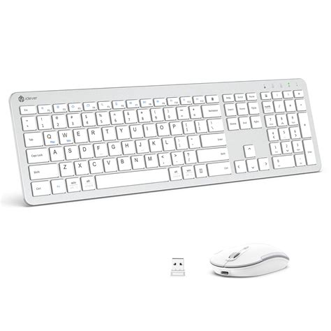 Amazon.in: Buy iClever Wireless Keyboard and Mouse GK08 - Rechargeable ...
