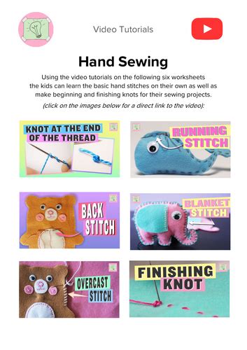 Image result for Hand Sewing Tutorials for Beginners