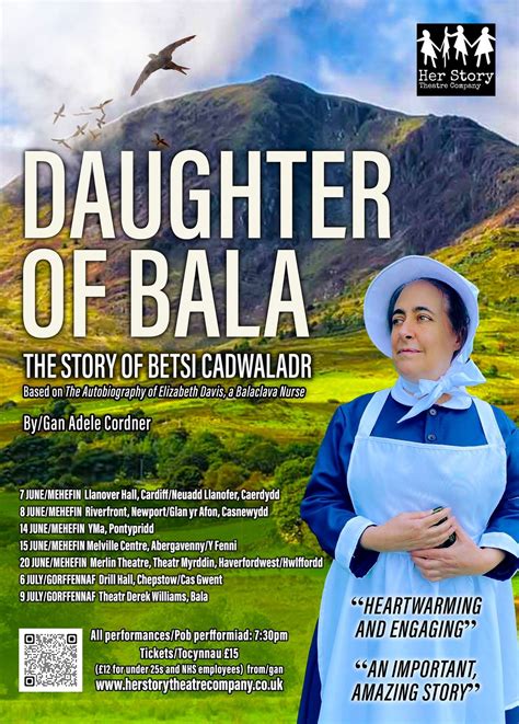 Daughter of Bala - The Story of Betsi Cadwaladr, YMa, Pontypridd, 14 ...