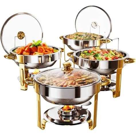Bakpoco Chafing Dishes for Buffet Set 4 Pack, 5QT India | Ubuy