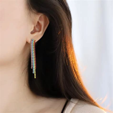 Multi-colour earrings | Anti tarnish jewellery online