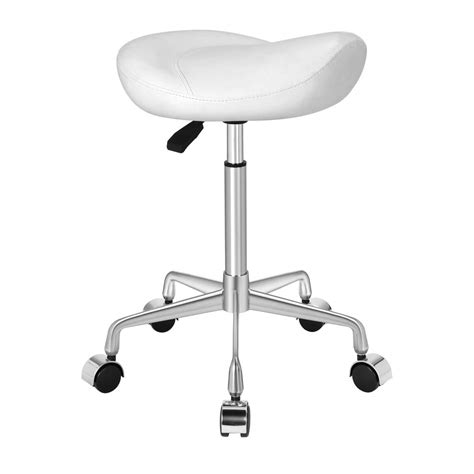 Buy Kaleurrier Ergonomic Rolling Swivel Saddle Stool with Wheels ...