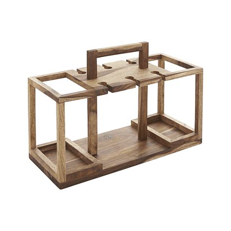 Solid Wood Basket Bar Trolley for Bed & Garden – Saraf Furniture