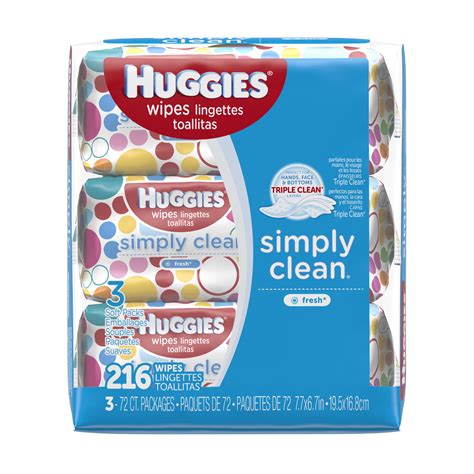 Huggies ® Simply Clean® Fresh Baby Wipes, Soft Pack