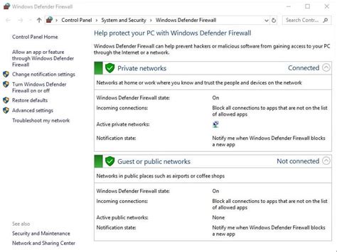 Image result for Windows 10 Firewall