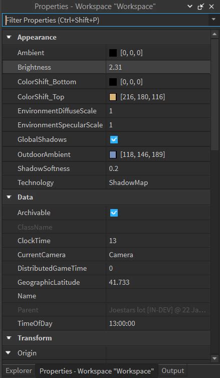 Image result for Roblox Script Properties