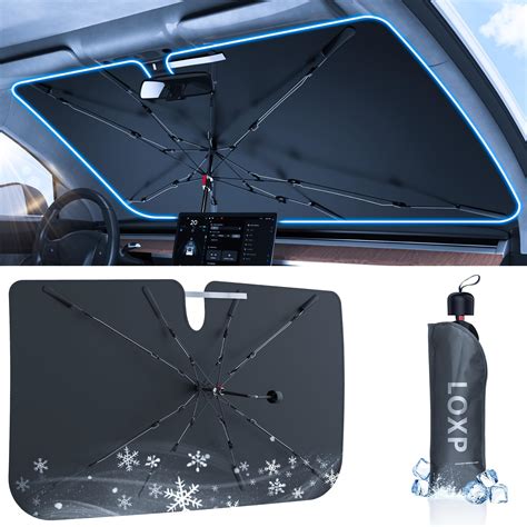 [2024 Upgrade Full Sun Protection] Windshield Sun Shade Umbrella for ...