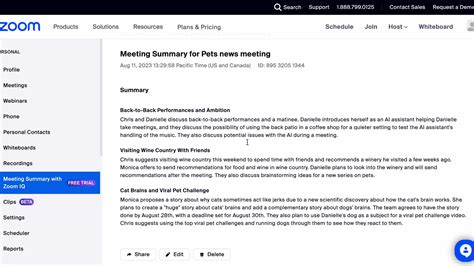 Image result for Zoom Meeting Notes Example