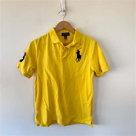 Polo Ralph Lauren Yellow Polo Shirt Size L (s)