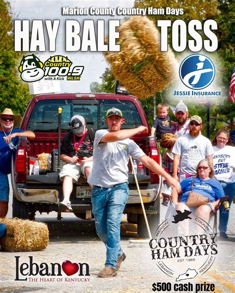 Marion County Country Ham Days Hay Bale Toss - Visit Lebanon Kentucky ...