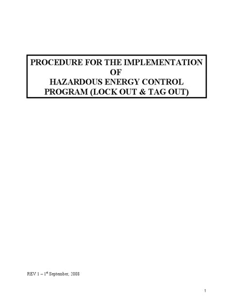 Image result for Lock Out Tag Out Procedures