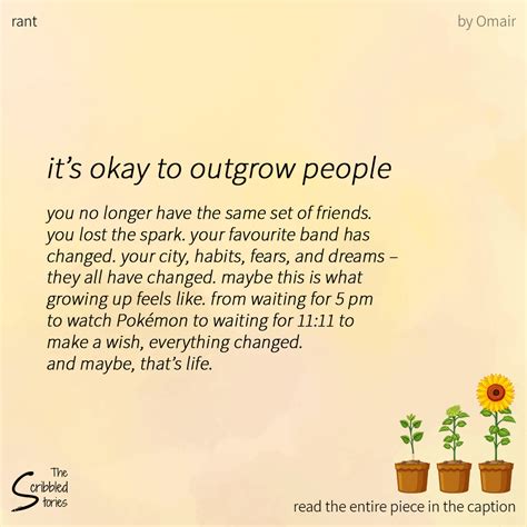 outgrow friends quotes