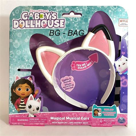 Gabby's Dollhouse MAGICAL MUSICAL EARS Cat Ears Headband with Lights ...
