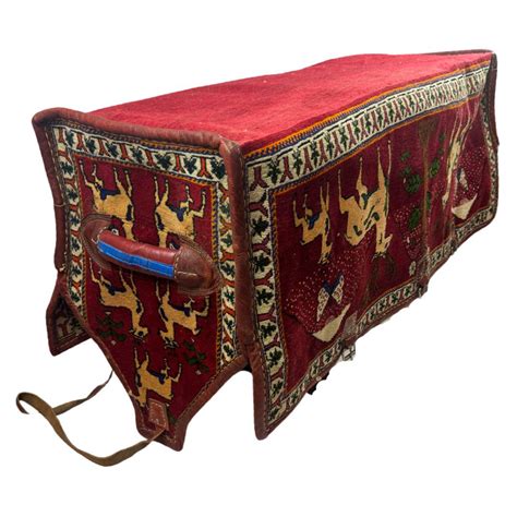 Isabelline Antique Persian shiraz Mafrash Cargo Bag 1'4''' x 4' | Wayfair