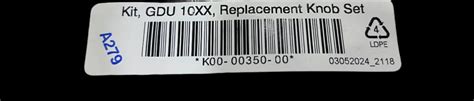 Kit, GDU 10XX, Replacement Knob Set. Part Number : K00-00350-00 – AMT ...