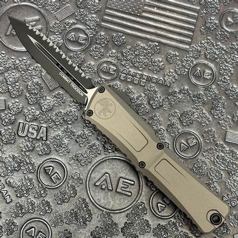 Microtech Combat Troodon D/E Gen III Natural Clear Full Serrated 1142 ...