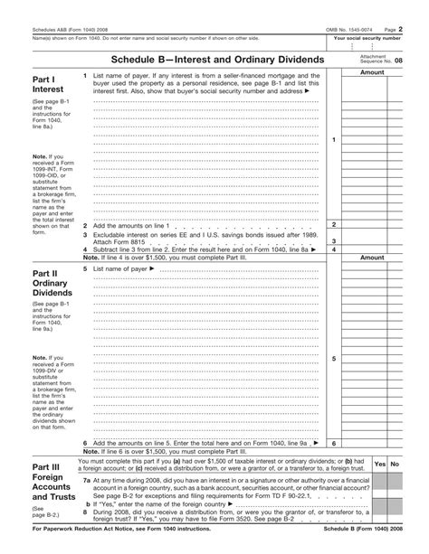 Form 1040, Schedules A & B-Itemized Deductions & Interest and Dividen…