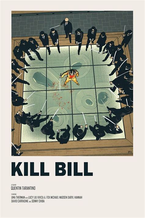 Kill Bill - Quentin Tarantino - Hollywood Movie Graphic Fan Art Poster ...
