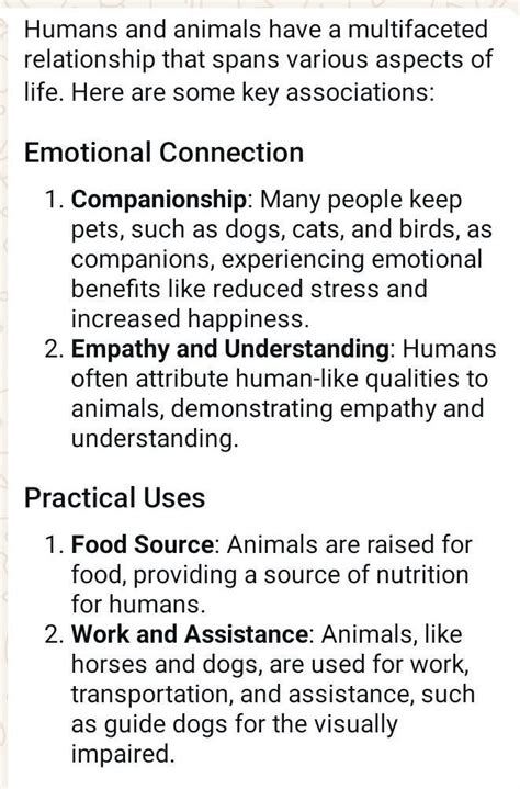 write paragraph How human are associated with animals? - Brainly.in