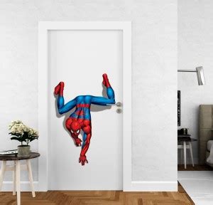 Design Zoo 51 cm Spiderman Crawling Self Adhesive Sticker Price in ...
