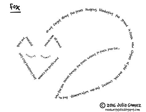 Concrete Poem Template