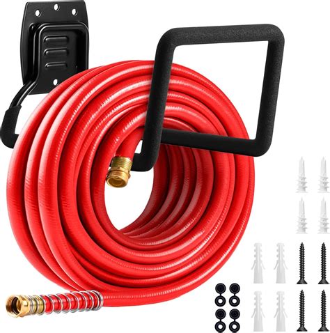 Amazon.com: Garden Hose Holder Wall Mount - Metal Hose Hanger Water ...