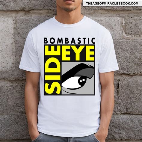 Bombastic Side Eye Funny Trending Meme Comic Logo Parody T-shirt