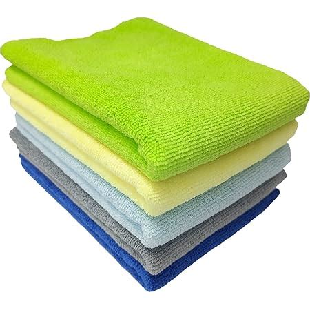 SOFTSPUN Microfiber Cleaning Cloths, 10 pcs 30x35ms 280GSM Multi-Color ...