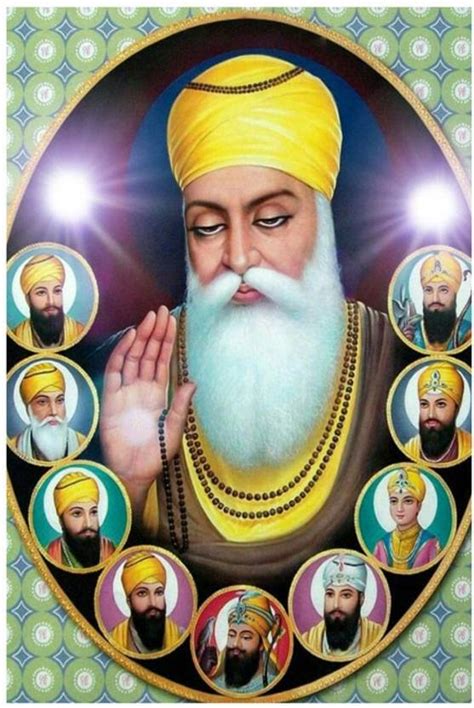 Religious Wall Sticker Poster , Ten sikh of Guru , Dasham sikh Guru ...
