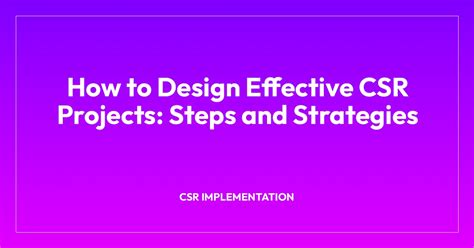 Image result for Steps of CSR