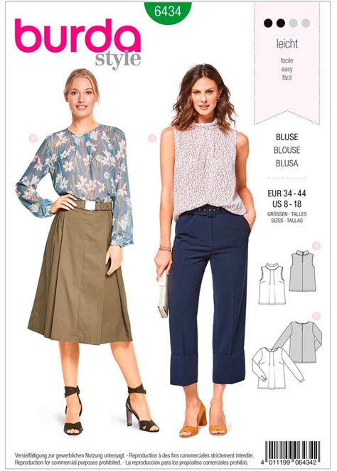 Easy Women's Sleeveless Blouse Sewing Patterns (DIY) - Bloom